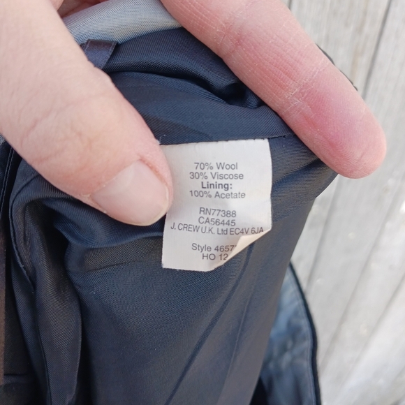 J Crew Size 0 Pencil Skirt Black Wool Blend Lined Preppy Office Academia - Picture 6 of 6